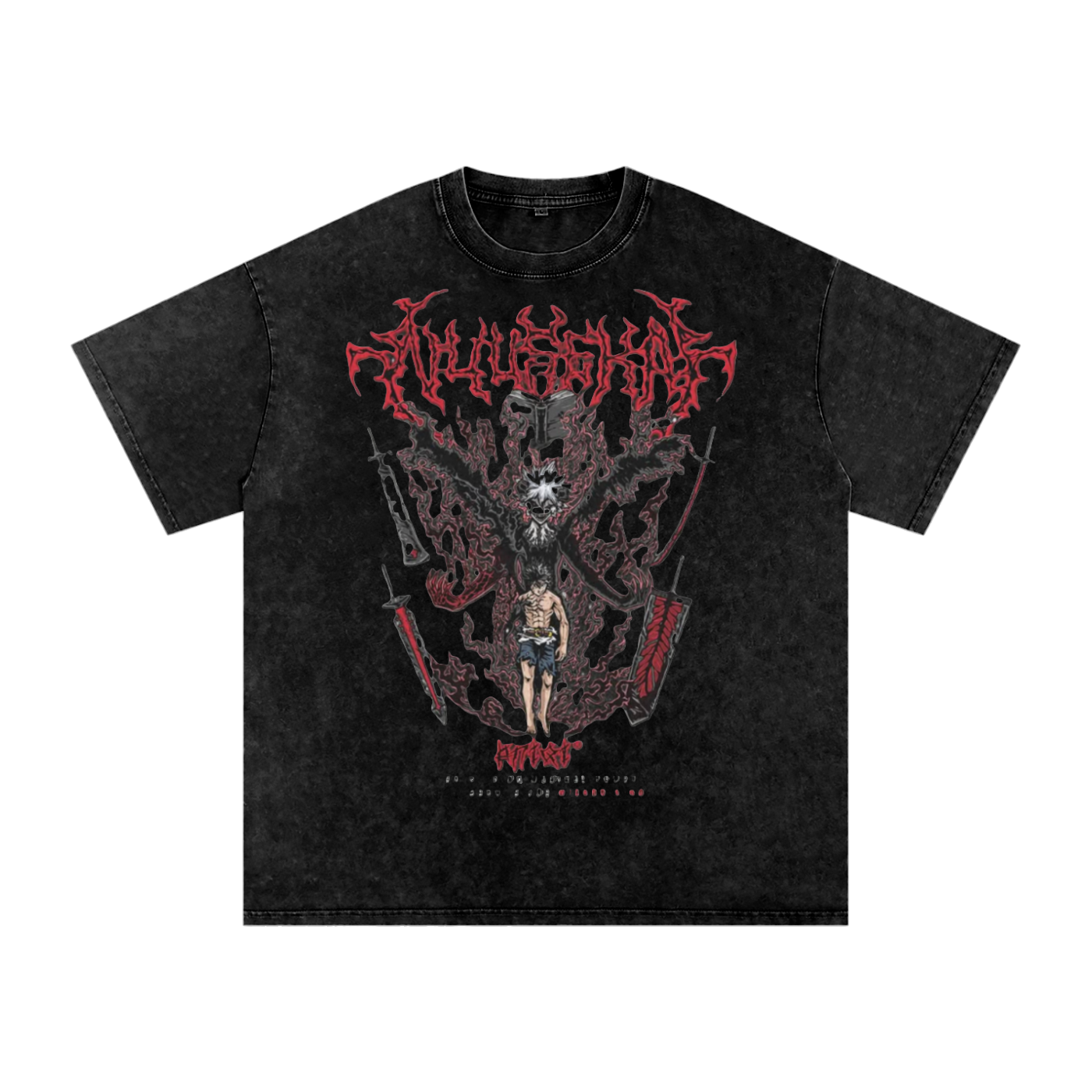 Snow Washed Oversized Cotton T-Shirt